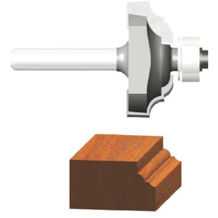Vermont American Vermont American 23154 0.19 in. Radius Carbide Tipped Classical Router Bit 795742